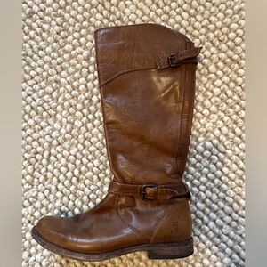 Frye Boots Phillip Riding Boots Leather Brown Size 9